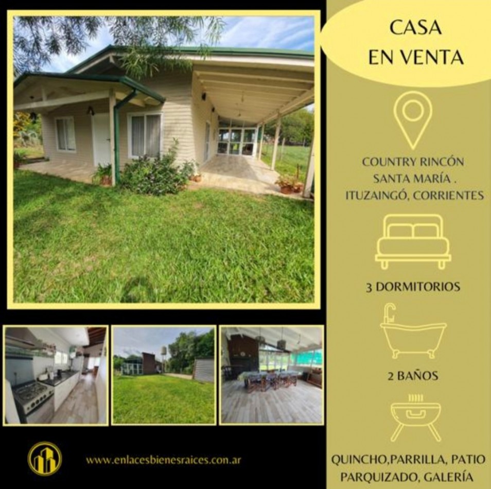 Hermosa casa en venta en Rincon Santa Maria 