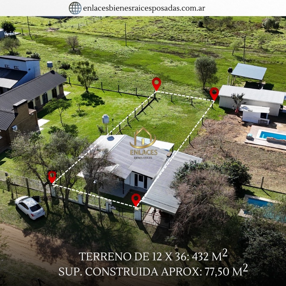 CASA EN VENTA EN BARRIO PRIVADO RINCON SANTA MARIA ITUZAINGO CORRIENTES