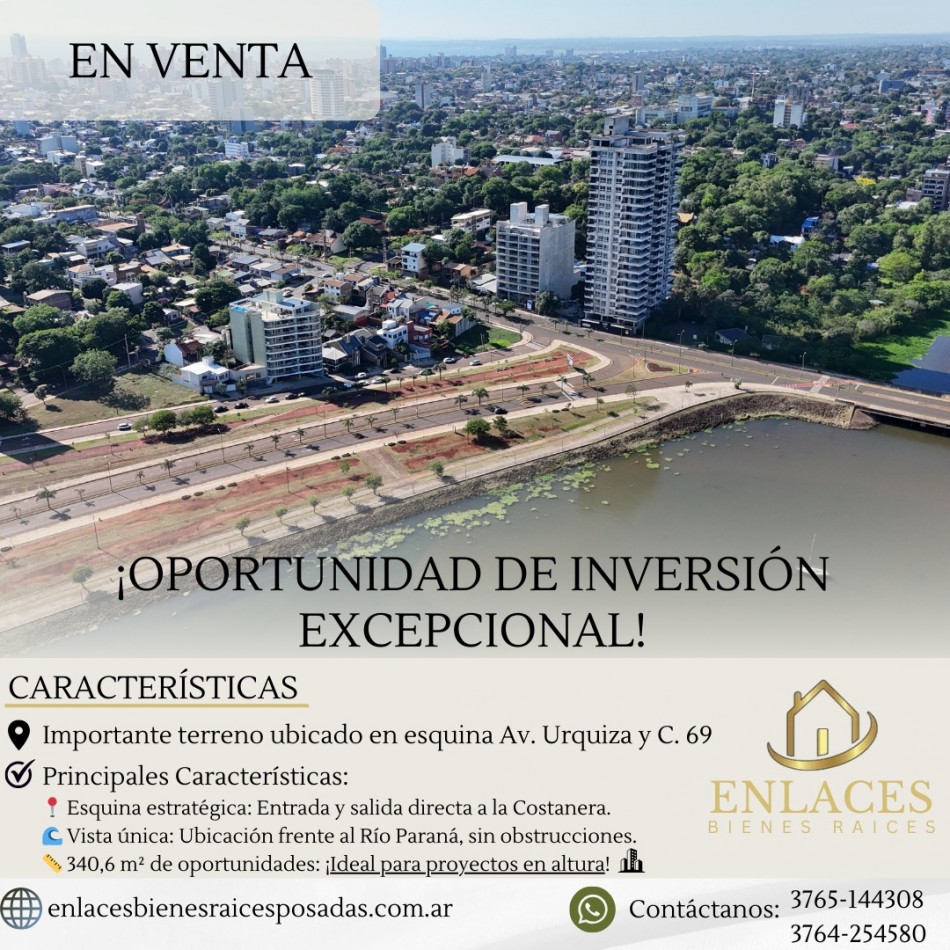 TERRENO EN VENTA CON EXCELENTE UBICACION EN POSADAS