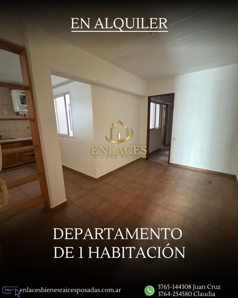 Departamento de 1 dormitorio en alquiler
