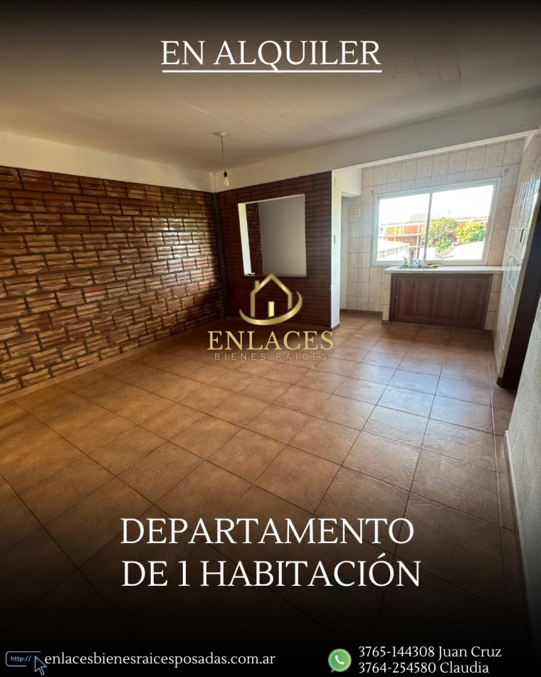 Departamento de 1 dormitorio en alquiler