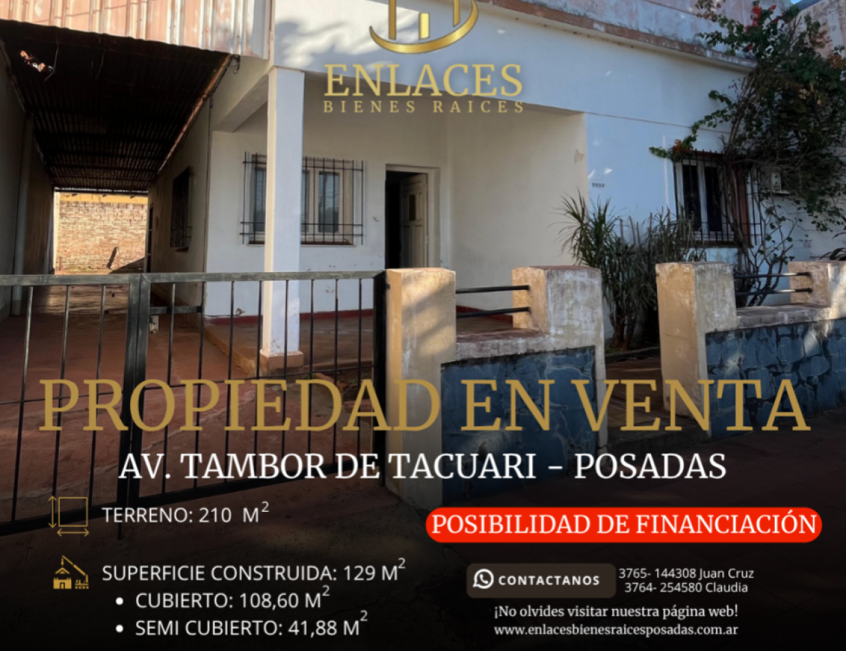 Casa en venta sobre importante Avenida