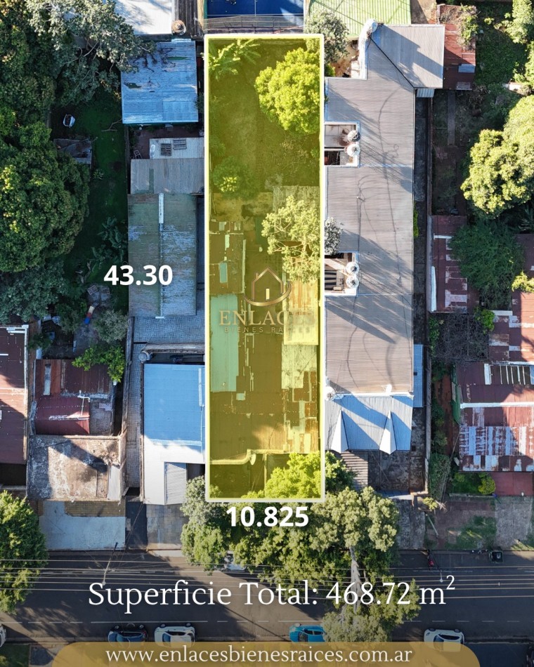 Propiedad a reciclar apta para construccion el altura