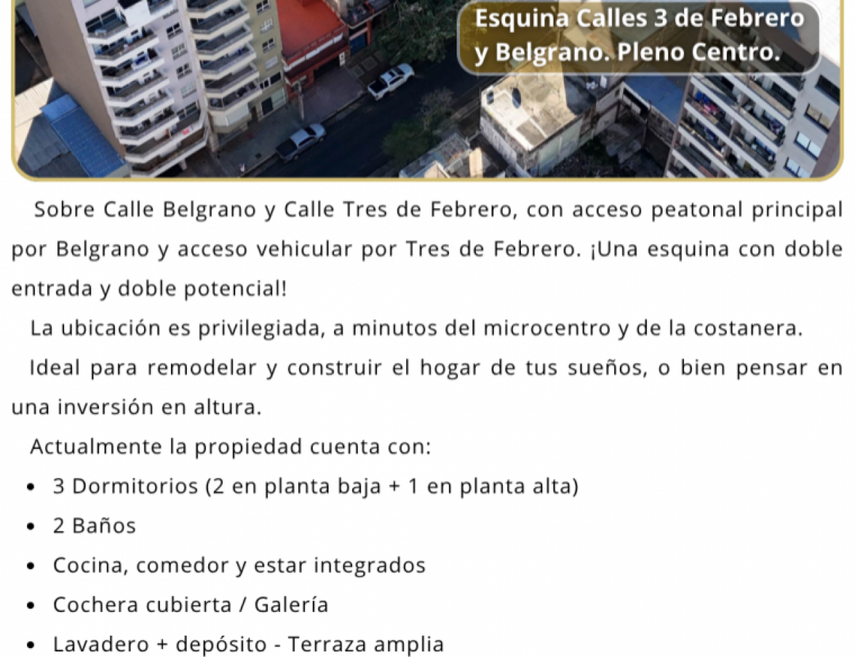 Propiedad centrica en venta