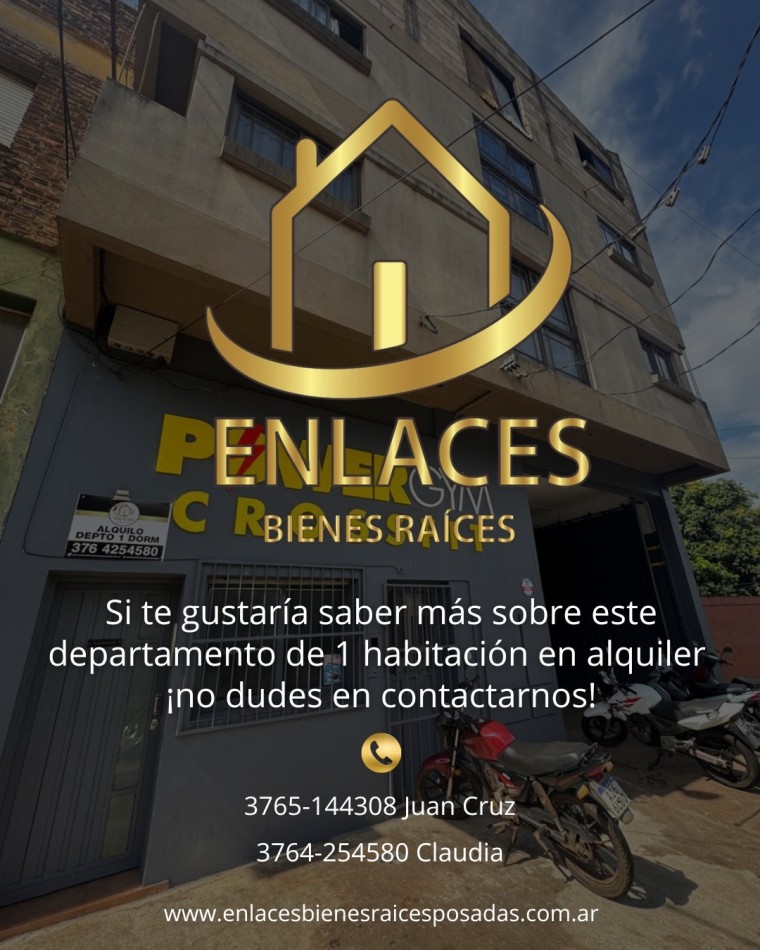 Departamento de 1 dormitorio en alquiler