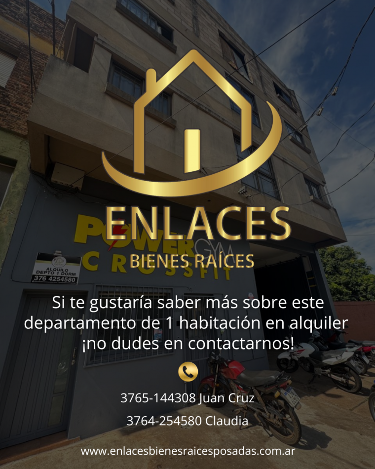 Departamento de 1 dormitorio en alquiler